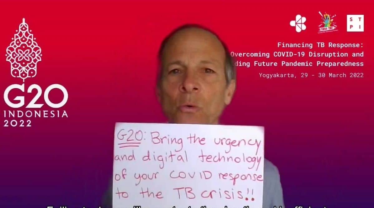 Image resource about Dr. Peter Small, Hyfe, Inc. Chief Medical Officer has Addressed the G20 meeting in Indonesia on the critical impact of digital innovation in combating Tuberculosis