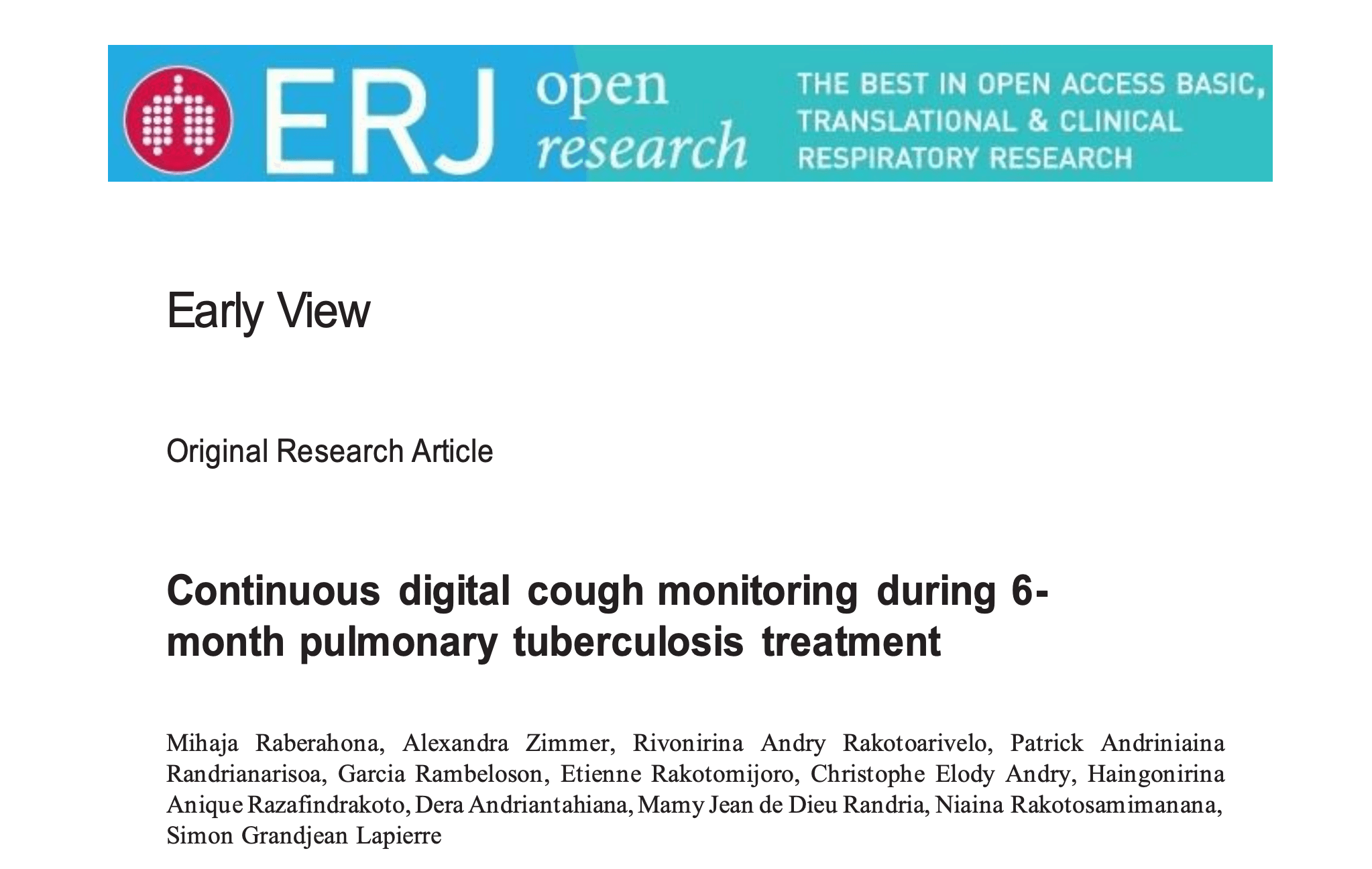 Continuous digital cough monitoring during 6-month pulmonary tuberculosis treatment